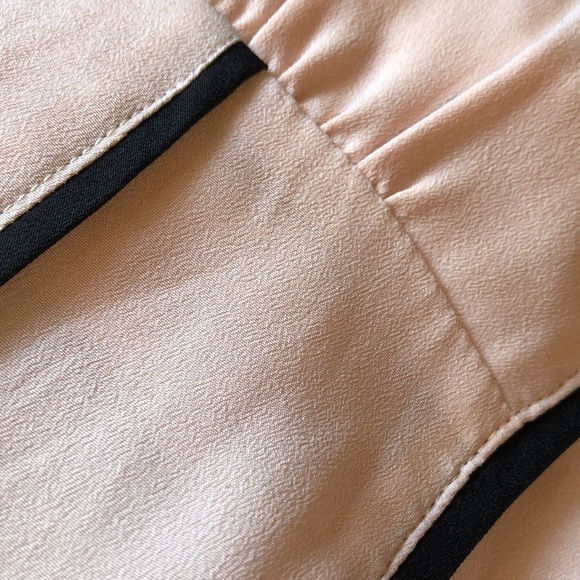 Lauren Conrad dusty pink w black accents strappy  sleeveless top cami L - Picture 8 of 8